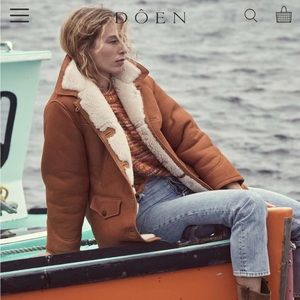 Dôen Walden Shearling Coat Small NWT